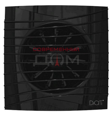 Вентилятор накладной SILENT D100 обр.клапан Obsidian DICITI 